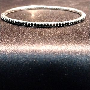 Silpada sterling silver w/black onyx bangle bracelet.